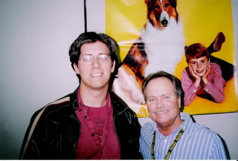 Gary Lester with Jon Provost (Timmy in Lassie)