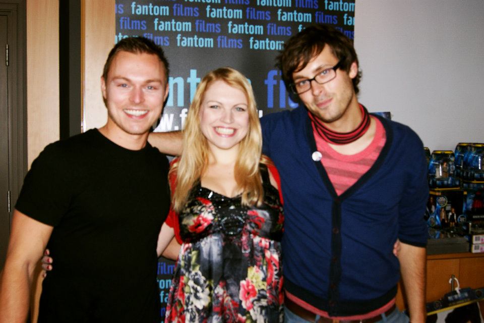 Andrew Hayden-Smith, Helen Oakleigh and Daniel King at the launch of Fantom Film's sit-com Fight For The Remote.