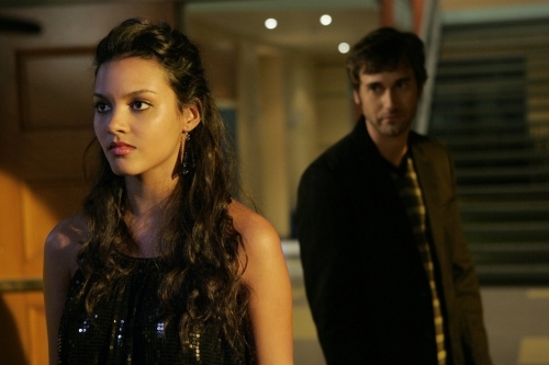 Still of Jessica Lucas and Ryan Eggold in 90210 (2008)