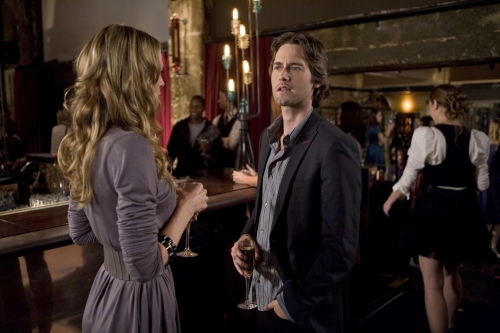 Still of Sara Foster and Ryan Eggold in 90210 (2008)