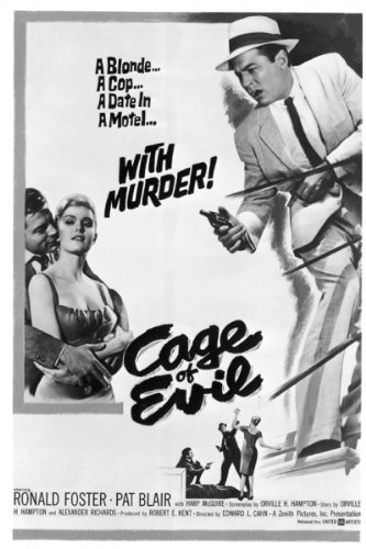 Patricia Blair and Ron Foster in Cage of Evil (1960)