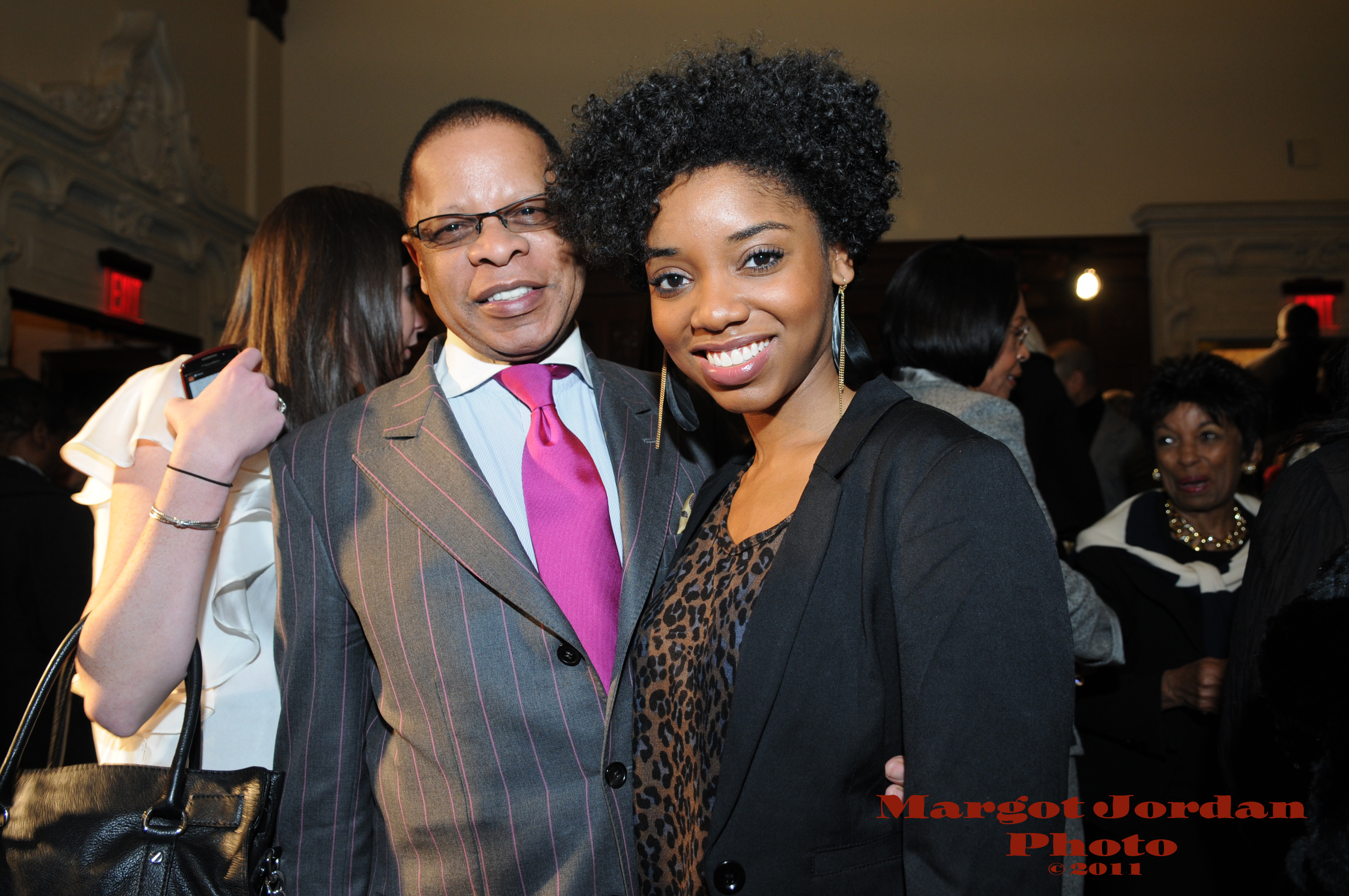 With Broadway Producer, Stephen Byrd at B. Michael Fashion Show