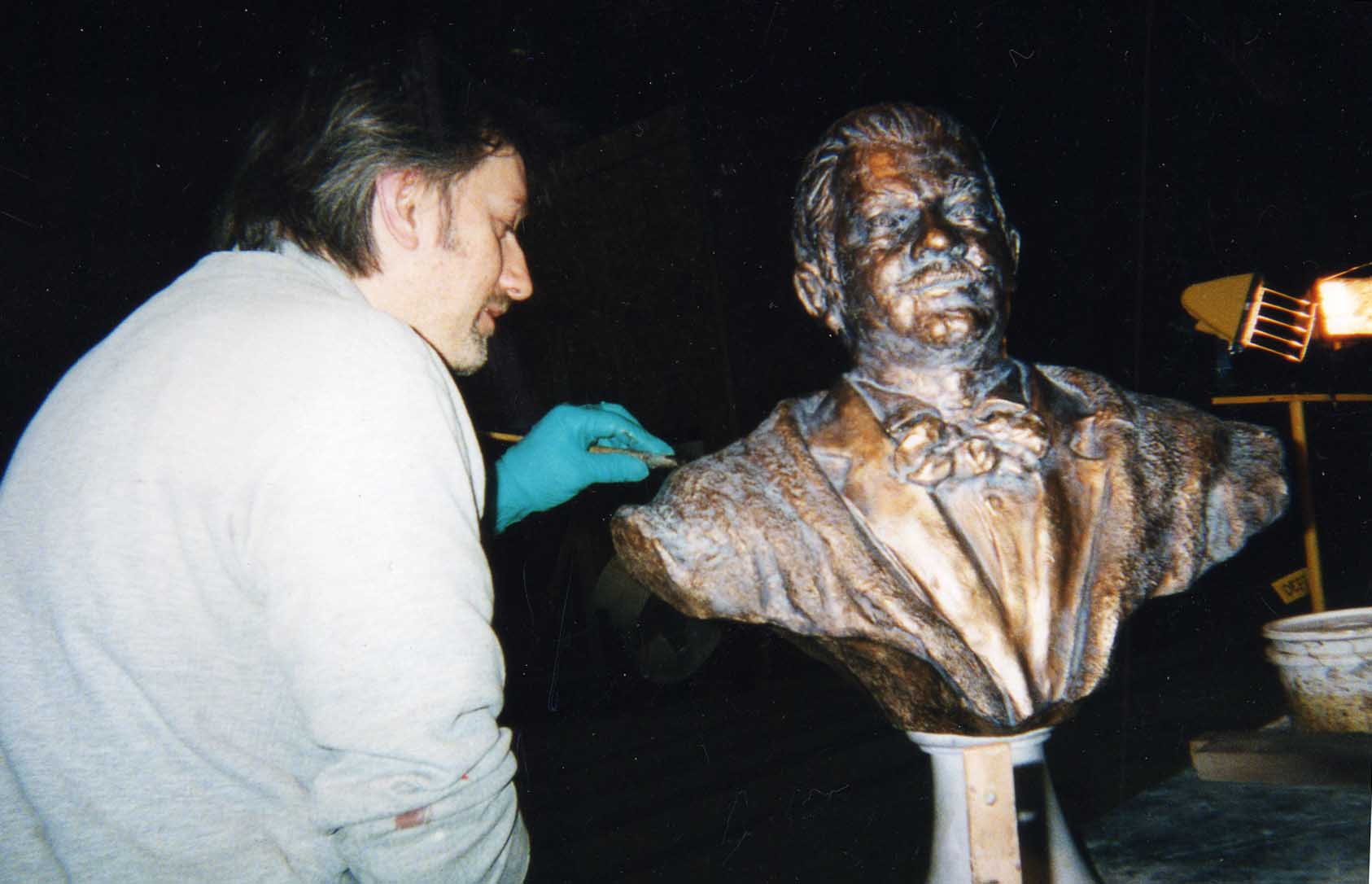 Chris finishing off a bust for 