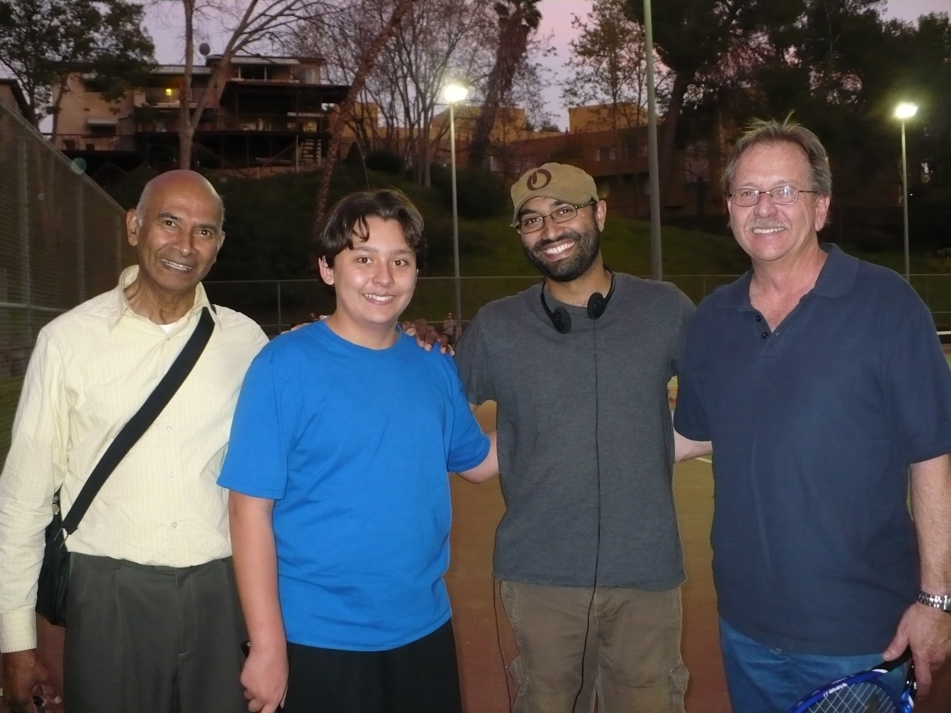 Brahmin Bulls, Feb: (L-R) Gavin Pailoor, Adrian Schemm (Hugo), Mahesh Pailoor-Dir/Writer, Bill Schemm