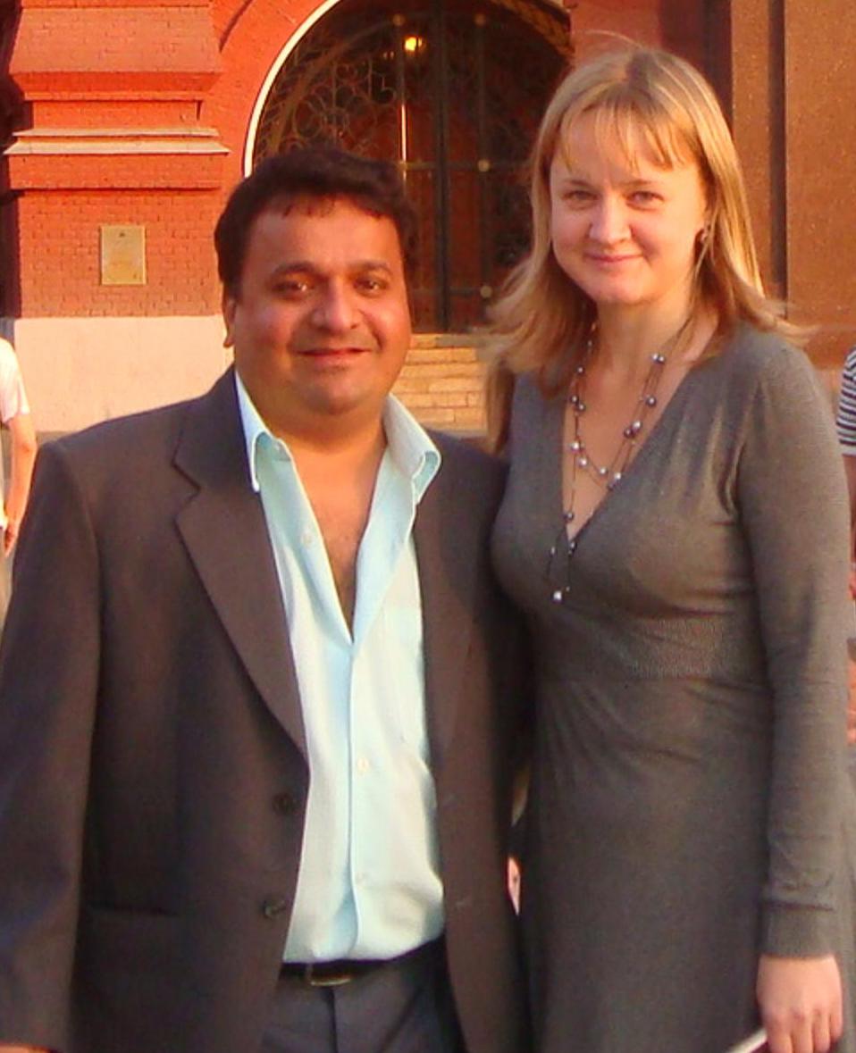 With Indian Films Researcher Olga Mikhina