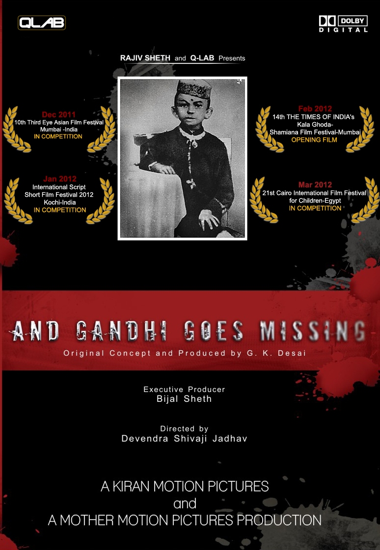 AND GANDHI GOES MISSING... DVD poster