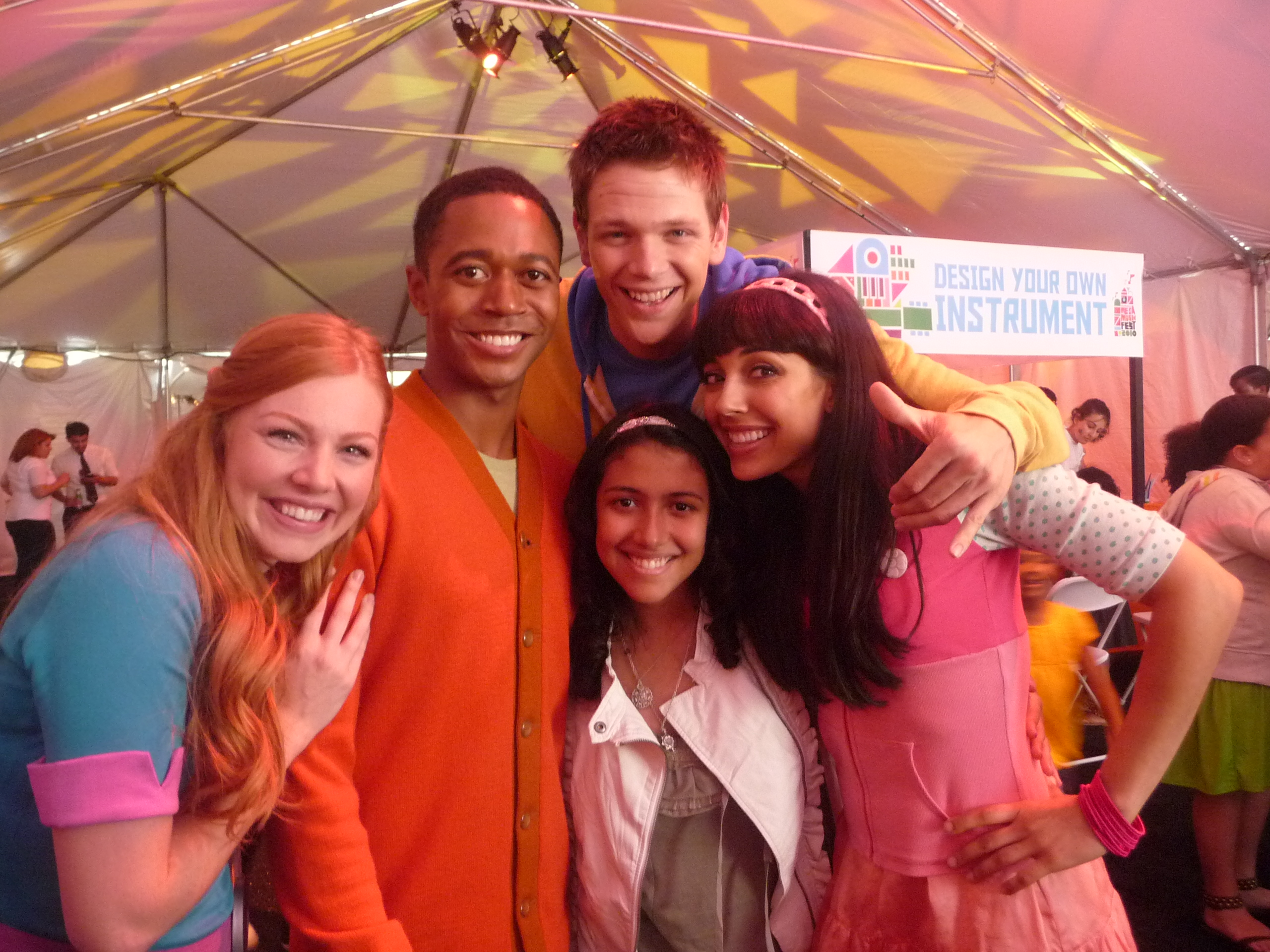 Caitlin Sanchez with The Fresh Beat Band