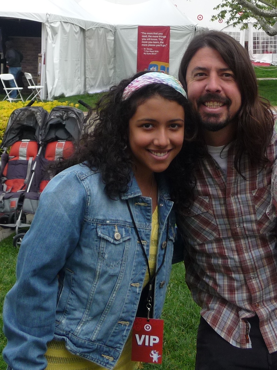 Caitlin Sanchez with Dave Grohl