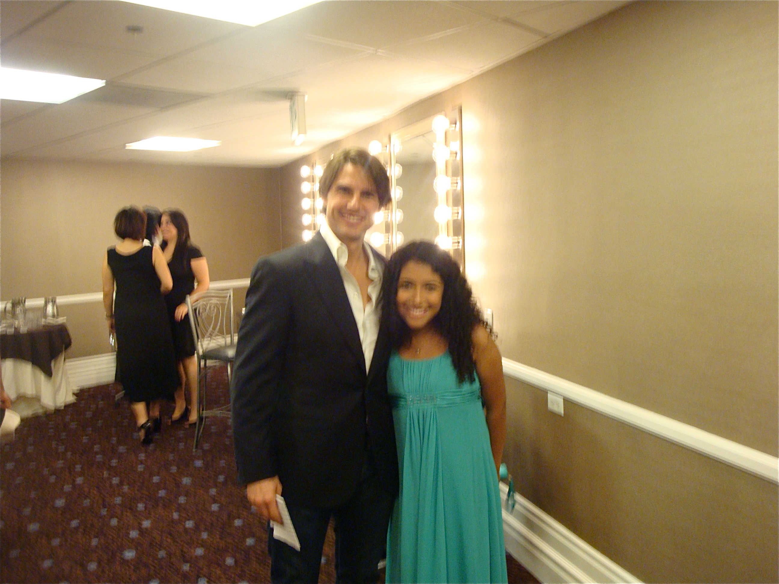 Caitlin Sanchez with Tom Cruise