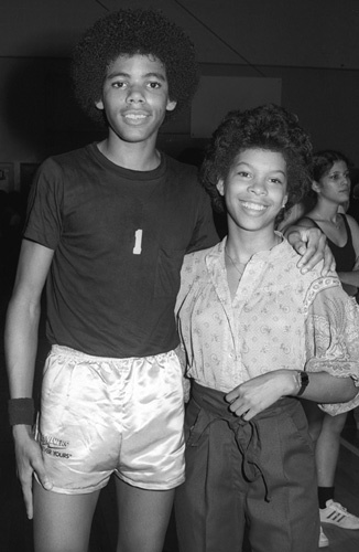 Foster Sylvers, Dawn Haynes of The Sylvers at celebrity basketball game