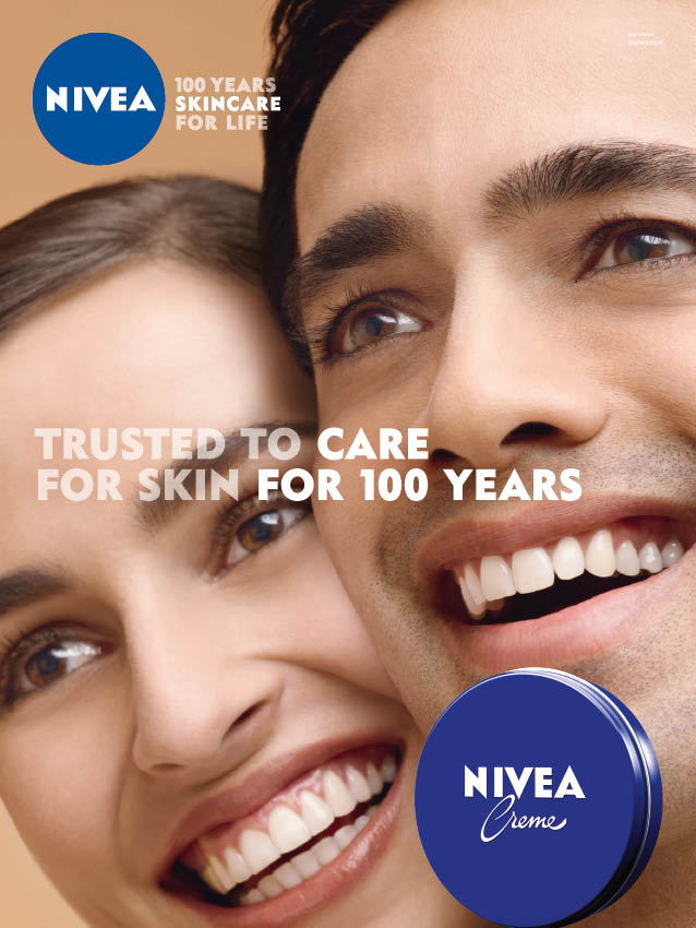 Valmike chosen as one of the new faces of Nivea, celebrating 100 years of Nivea. Worldwide campaign.