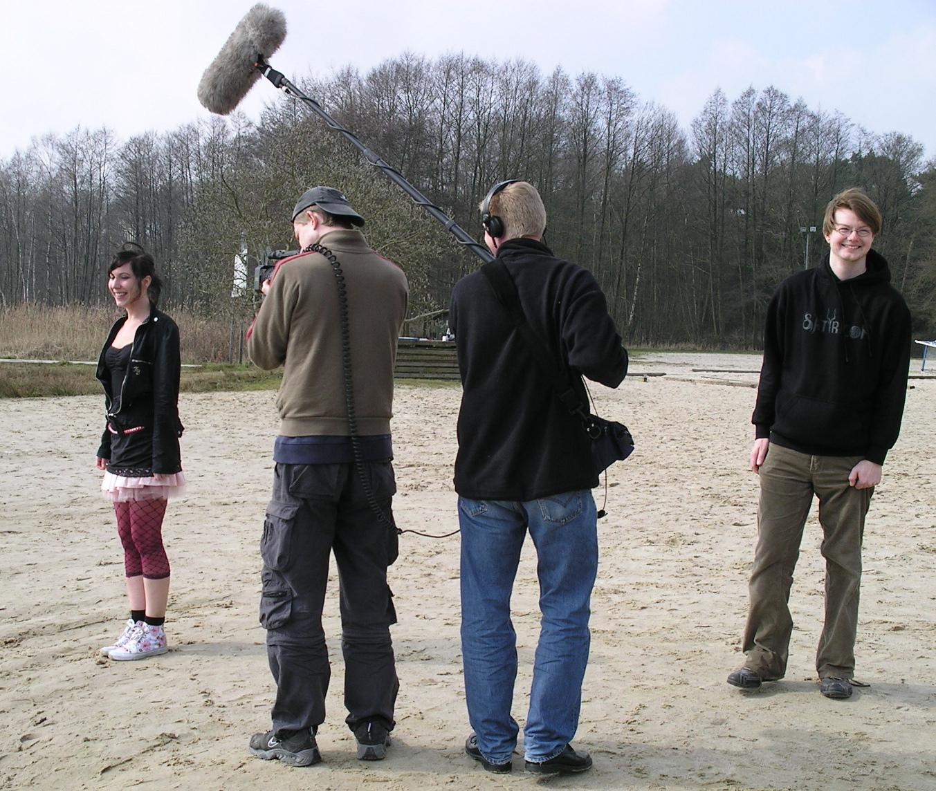 Andreas Cyrenius directing his 2006 feature length film Bangbus.