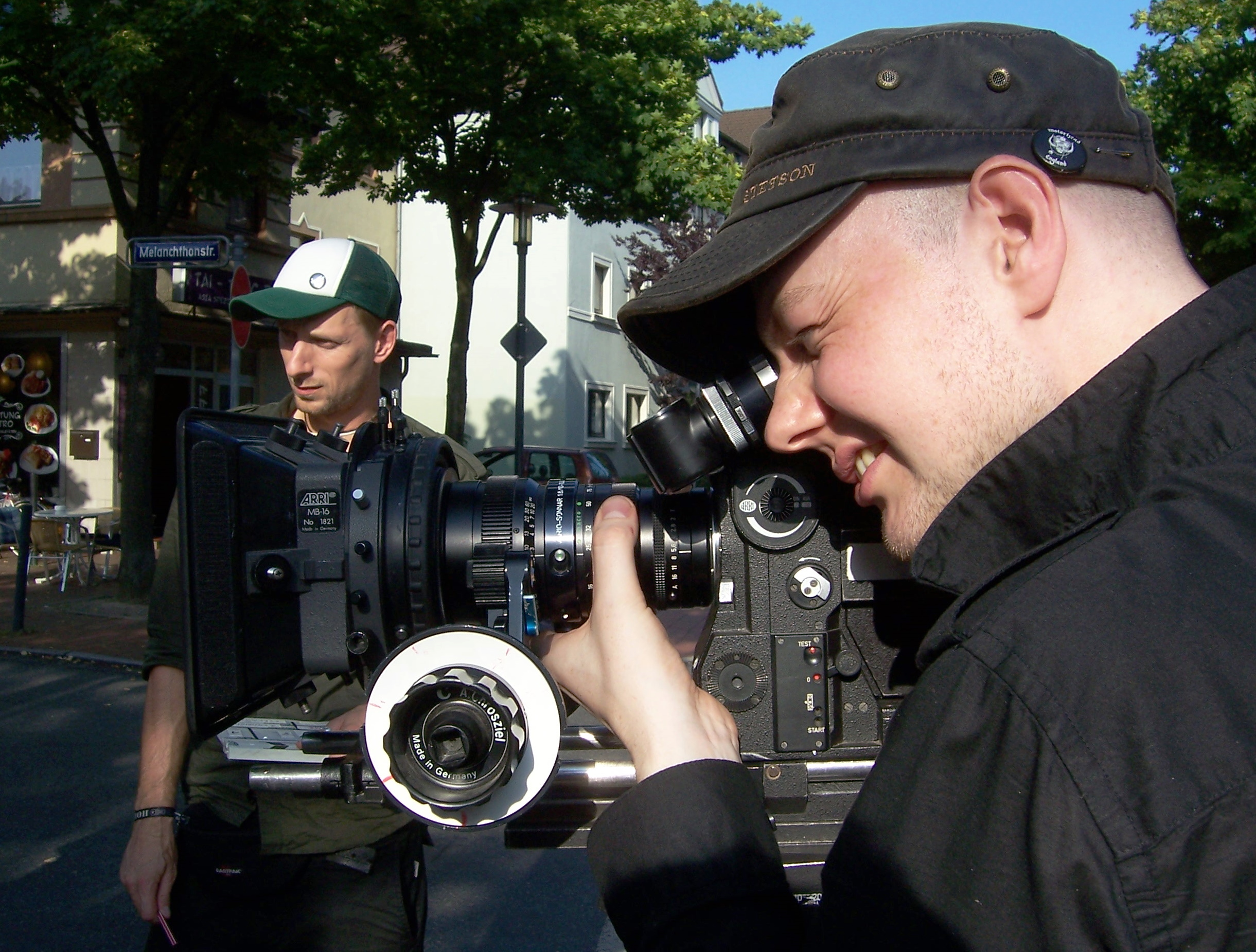 Andreas Cyrenius as DOP for a short in Hildesheim summer 2009.