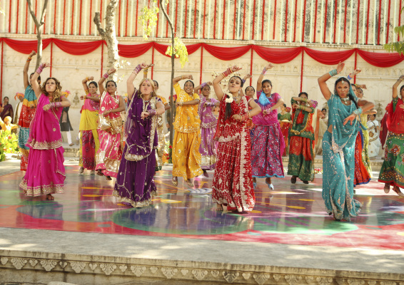 Still of Sabrina Bryan, Adrienne Bailon, Kiely Williams, Deepti Daryanani and The Cheetah Girls in The Cheetah Girls: One World (2008)