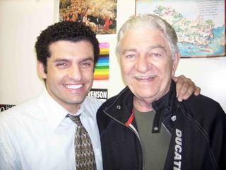 With Seymour Cassel on 