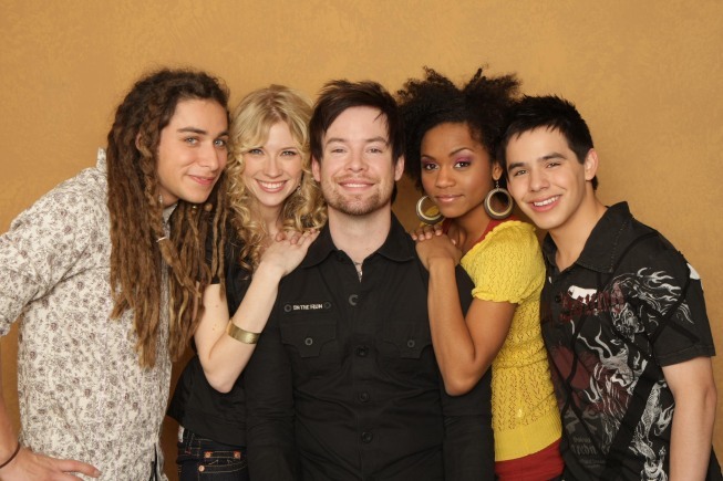 Still of Syesha Mercado, David Cook, Brooke White, David Archuleta and Jason Castro in American Idol: The Search for a Superstar (2002)