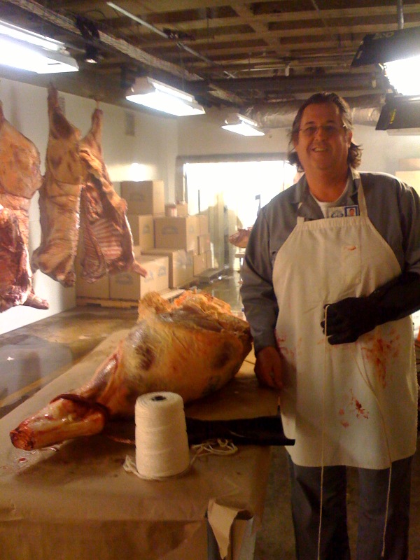 Butcher On the set of 