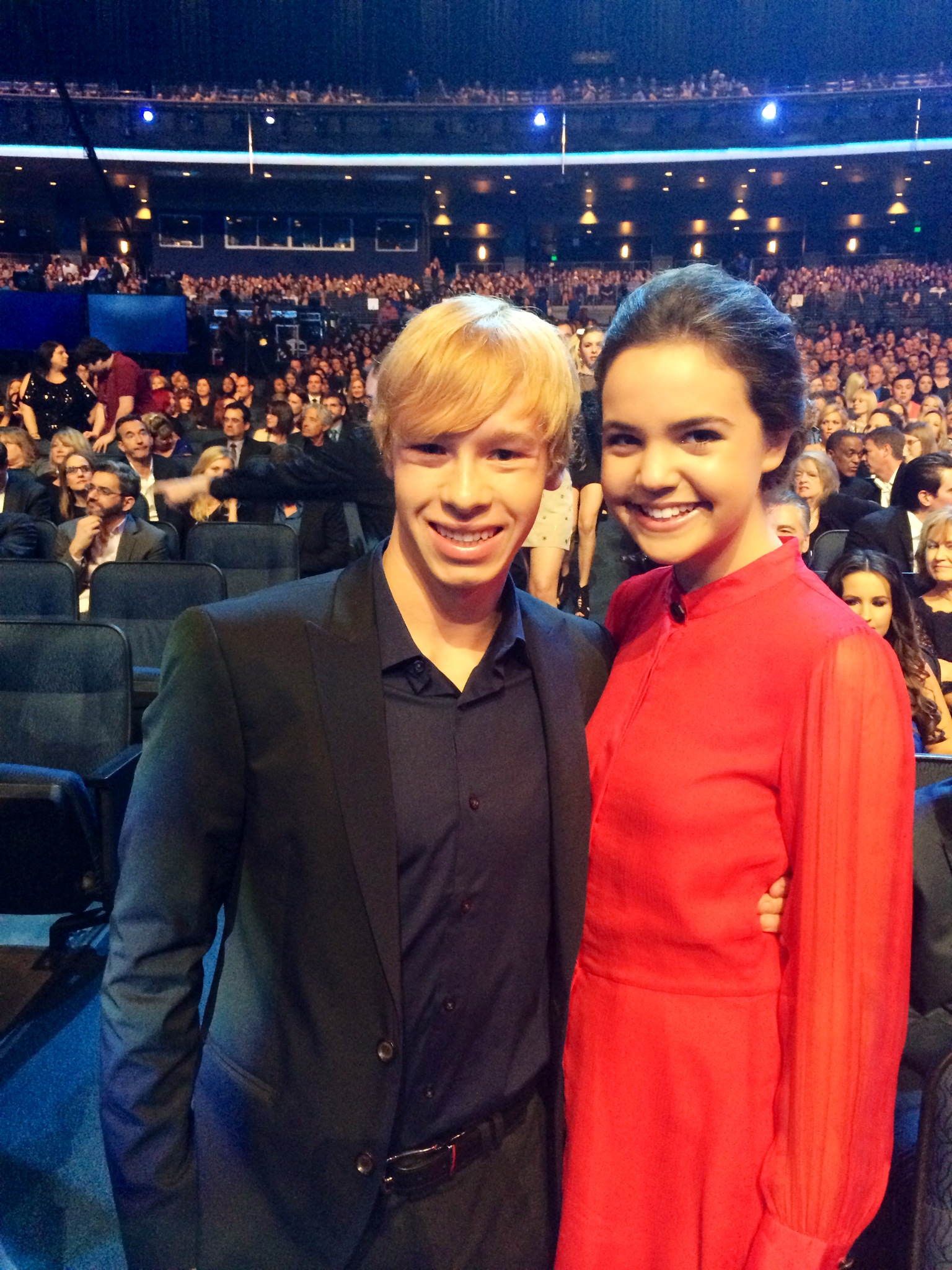 with Bailee Madison at the People's Choice Awards
