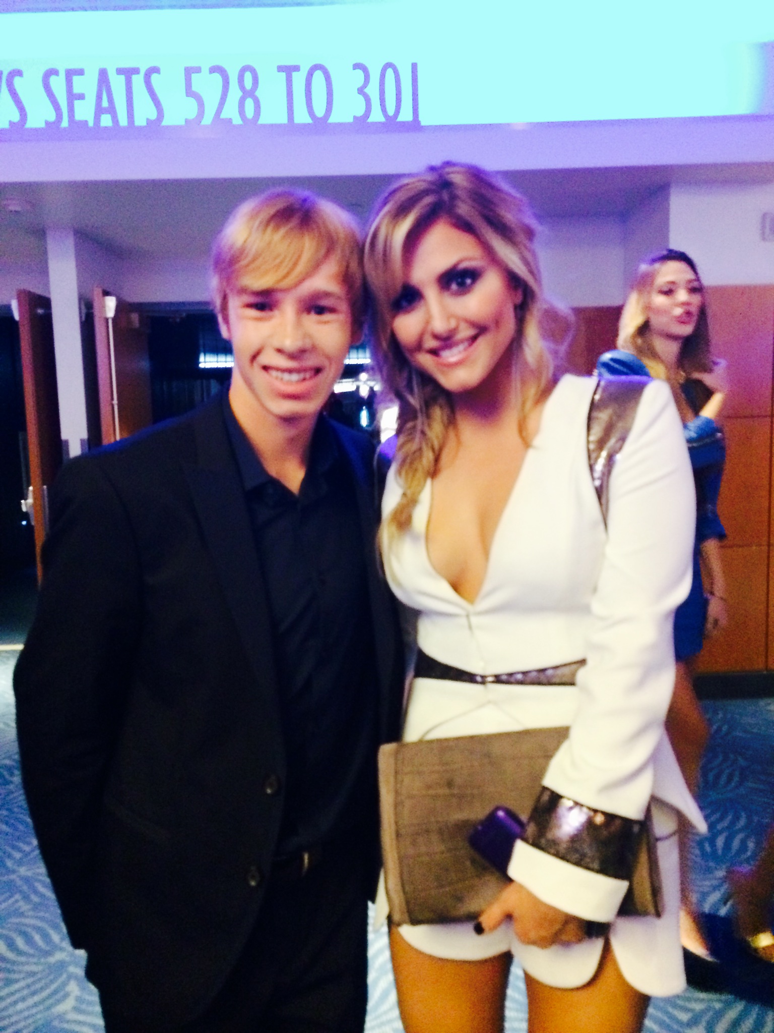 with Cassie Scerbo at the People's Choice Awards