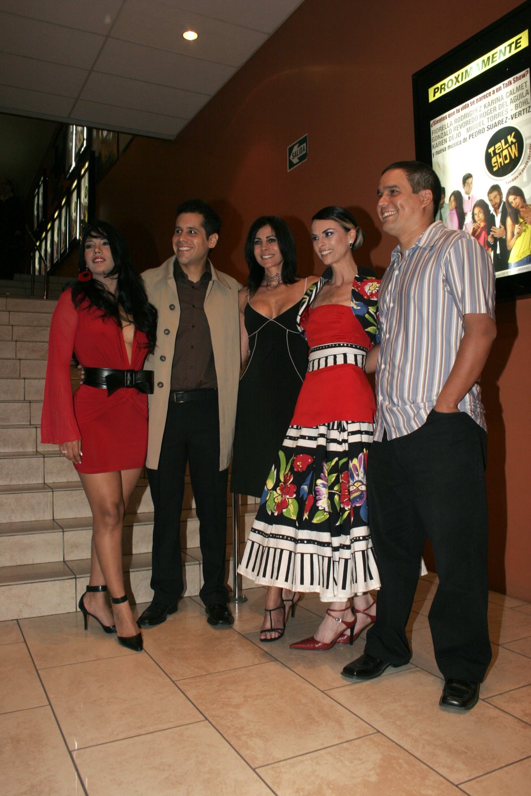 Karen Dejo, Miguel Torres Böhl, Karina Calmet, Fiorella Rodríguez and Sandro Ventura at event of Talk Show.