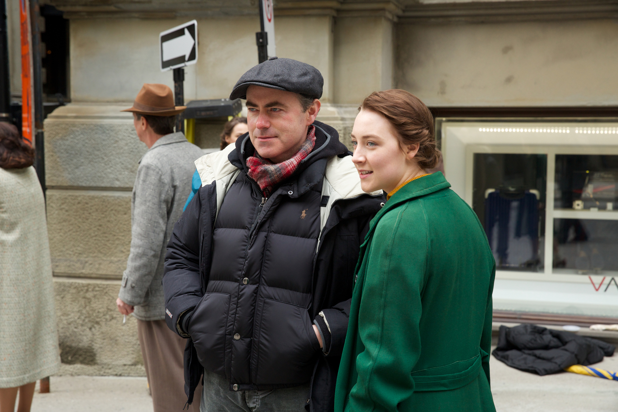 Still of John Crowley and Saoirse Ronan in Brooklyn (2015)
