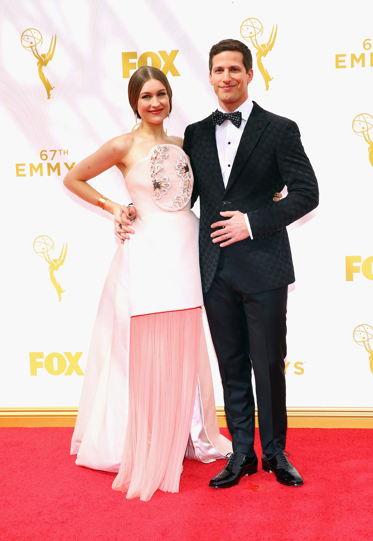 Andy Samberg and Joanna Newsom at event of The 67th Primetime Emmy Awards (2015)