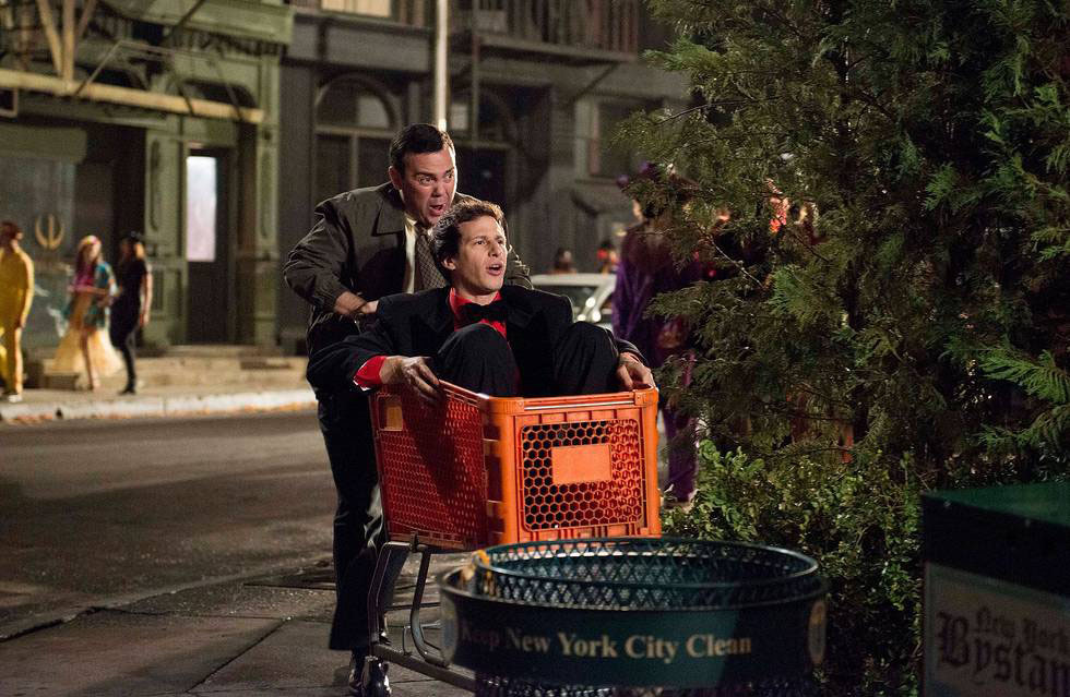 Still of Joe Lo Truglio and Andy Samberg in Brooklyn Nine-Nine (2013)