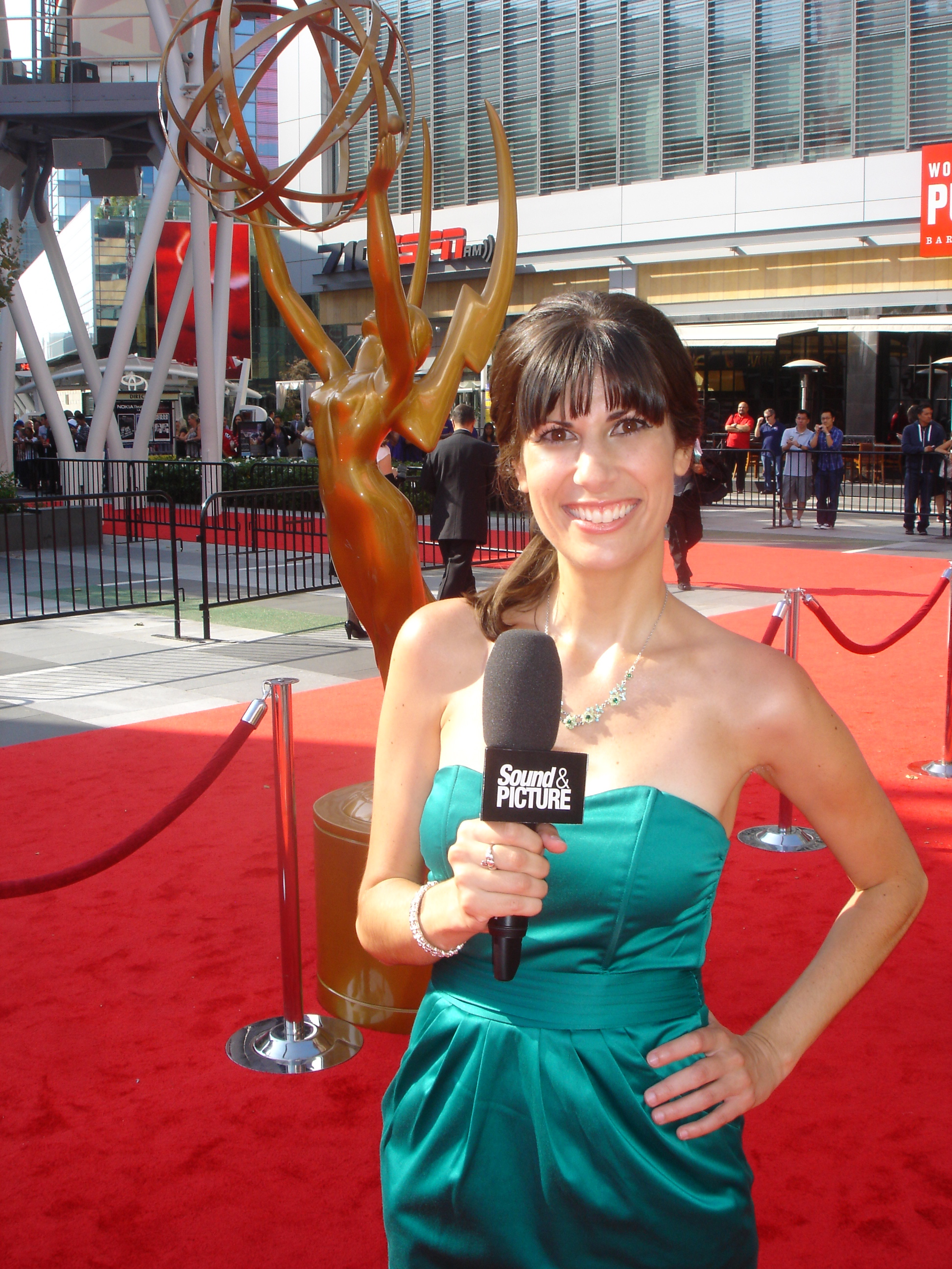Covering the red carpet at the Creative Arts Emmys