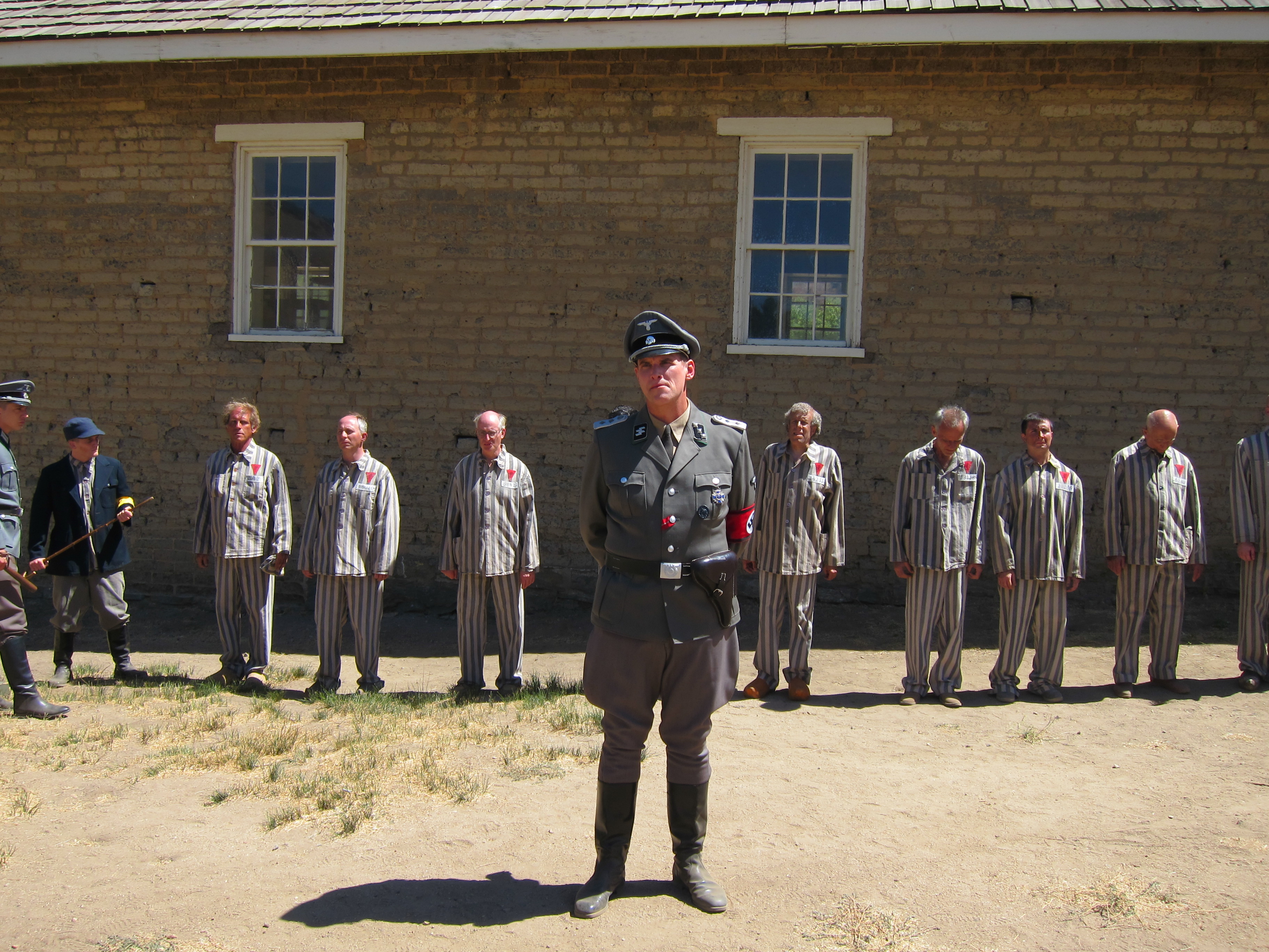 Scott King as Karl Fritzsch onset of Hallmark SpiritClips THE SAINT OF AUSCHWITZ.