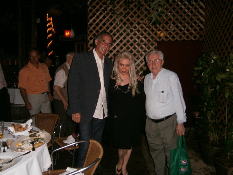 Uncle Pete Figlig & Attie Pasquale at a Party at Vespa Itailian Restaurant 1625 2 anenue 84 & 85 street Richard Monzone the owner Uncle Pete Figlia