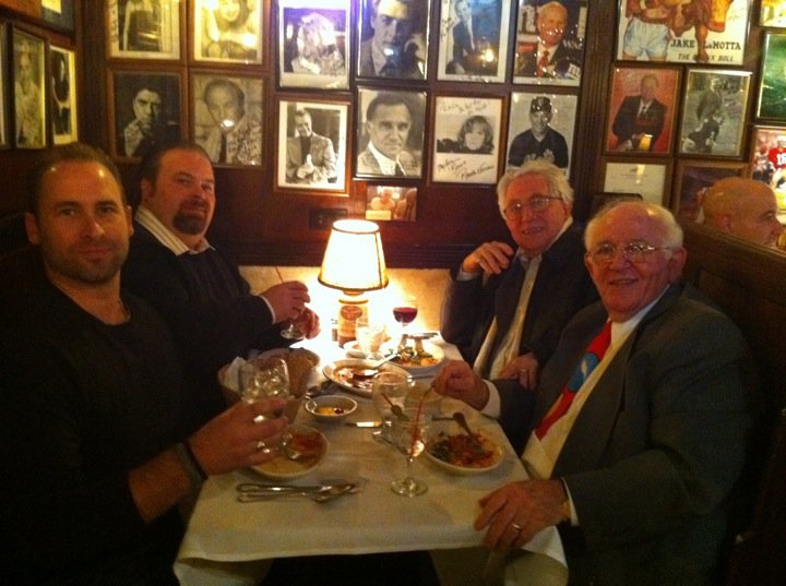 UNCLE PETE & TONY CHICKENS WITH BOYS FROM HOLLYWOOD AT ROA'S RESTAURANT PARTY CHRISTMAS DECEMBER 23, 2010