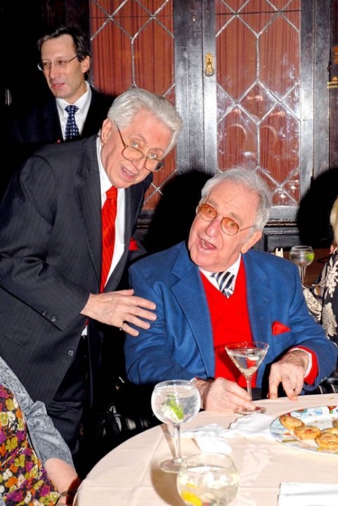 UNCLE PETE FIGLIA WITH SOUPY SALES 75th BIRTHDAY PARTY AT THE FRIARS CLUB 57 EAST 55 STREET