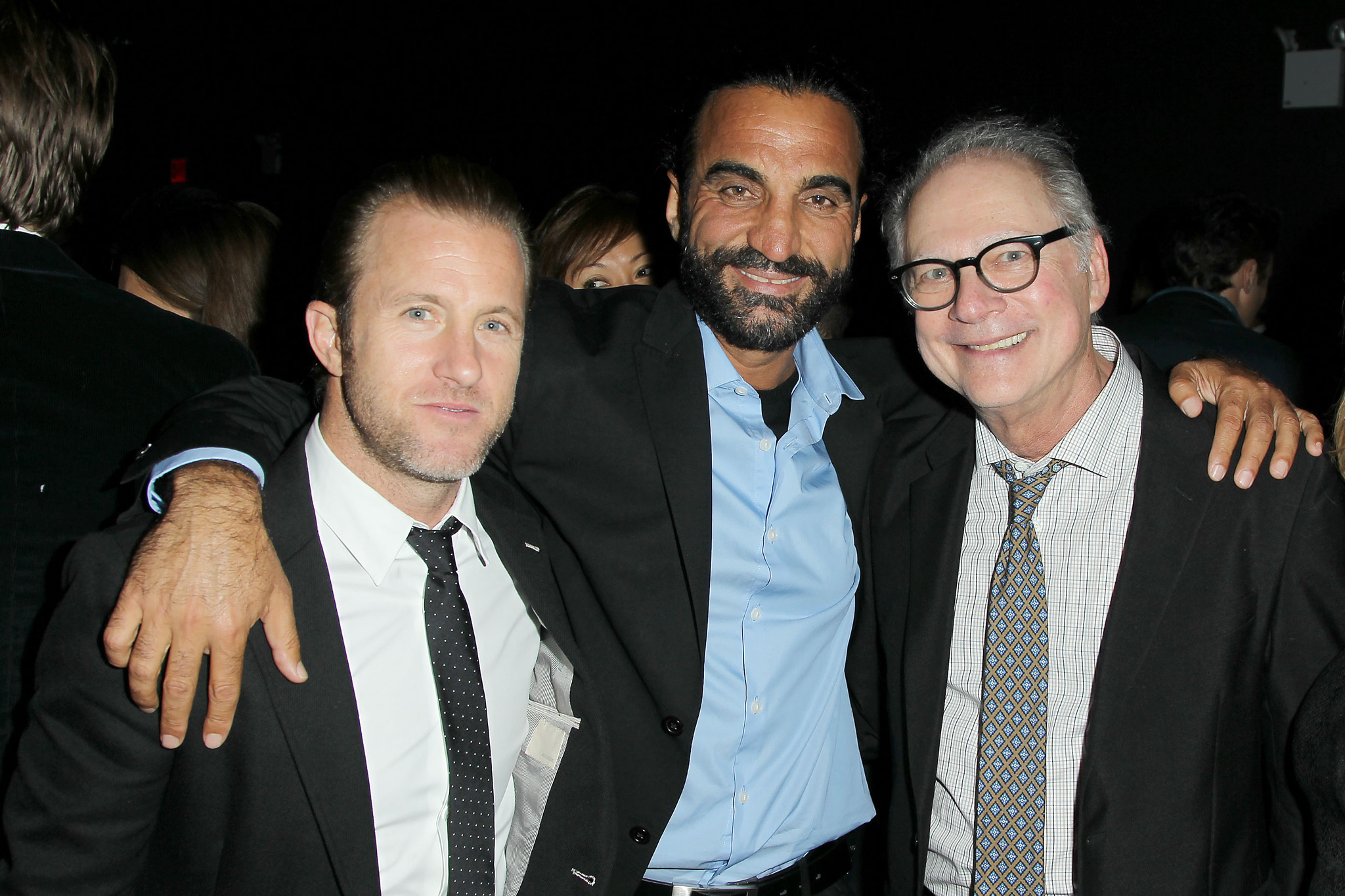 Barry Levinson, Scott Caan and Fahim Fazli at event of Rock the Kasbah (2015)
