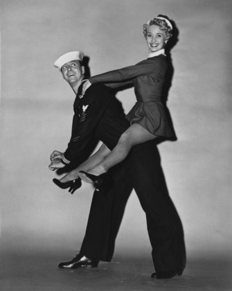 Jane Powell and Gene Nelson in 