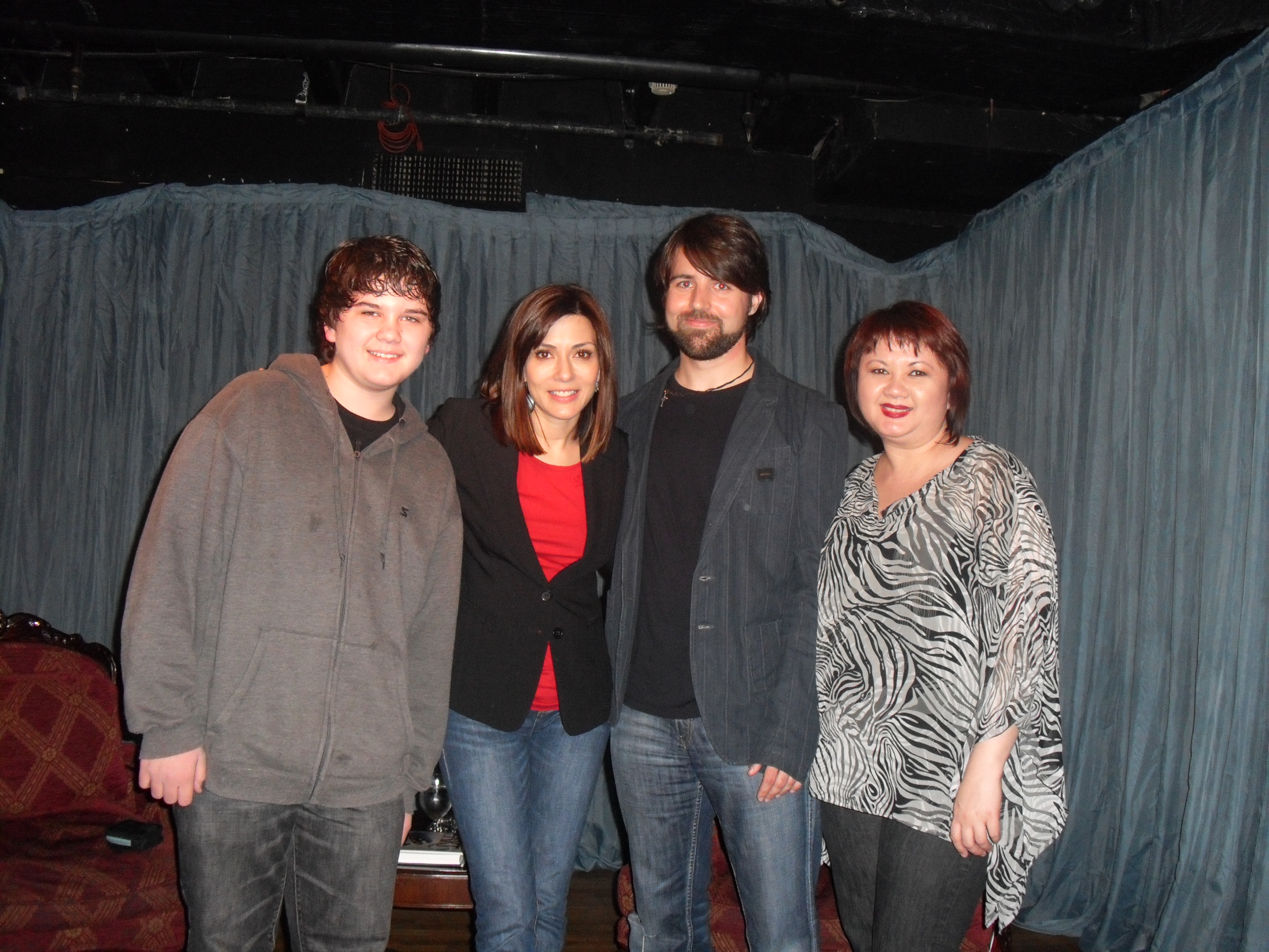 Sean Patrick Flaherty, Marisol Nichols, Taron Lexton, and Sharry Flaherty.