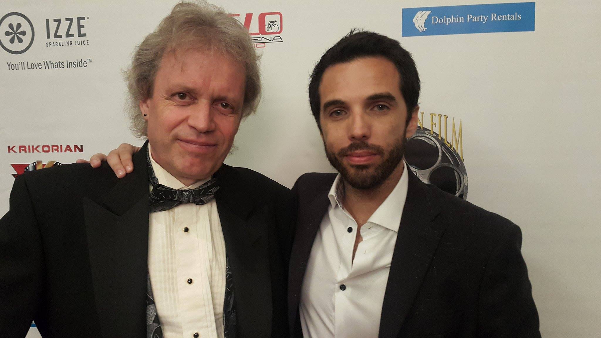 Tiago P. de Carvalho on the right and Erik Lundmark from Leomark Studios. NIRVANA nominated for Best Action Film of the Year