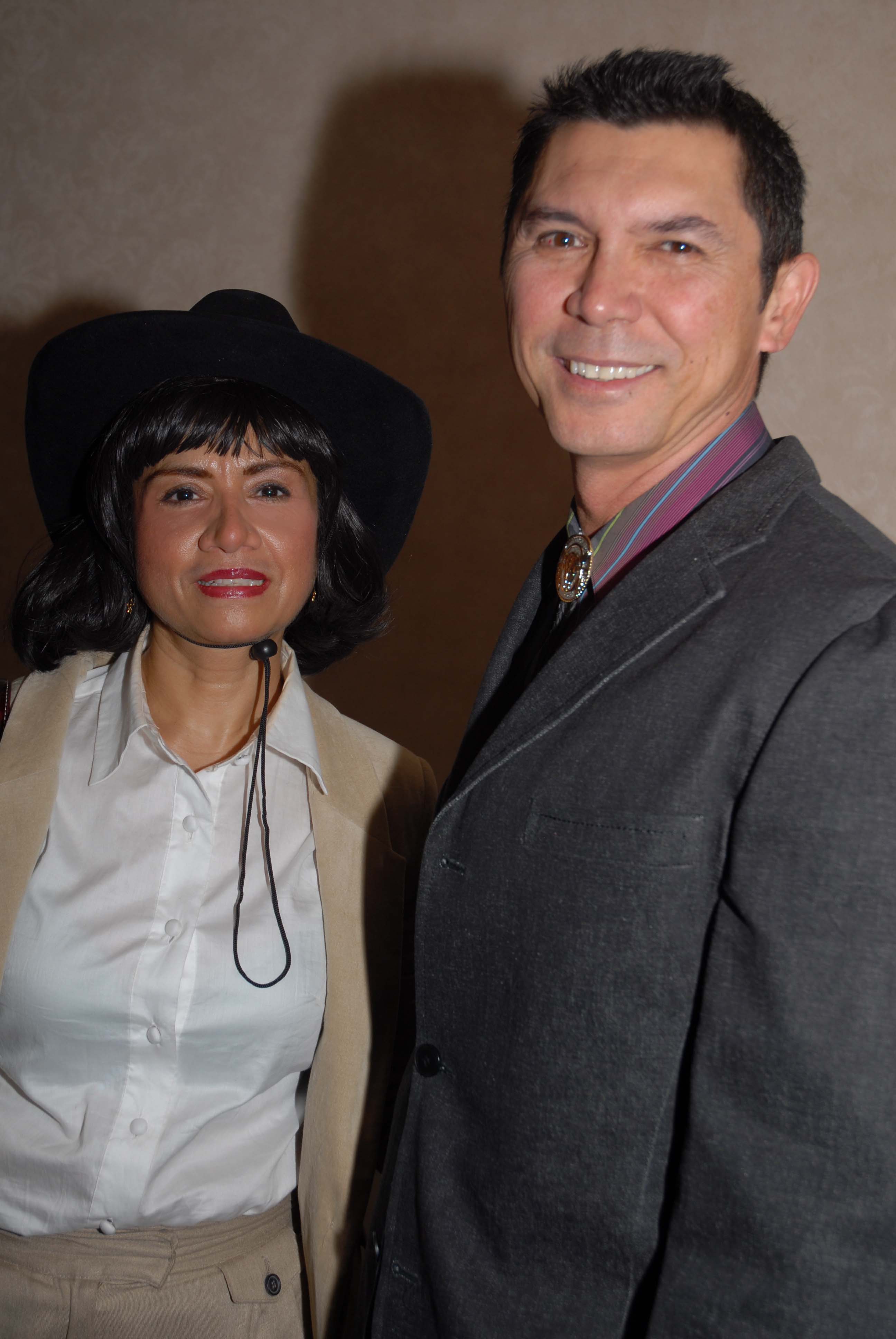Yeena Fisher with Lou Diamond Phillips a Silver Spur Award Ceremony 2009.
