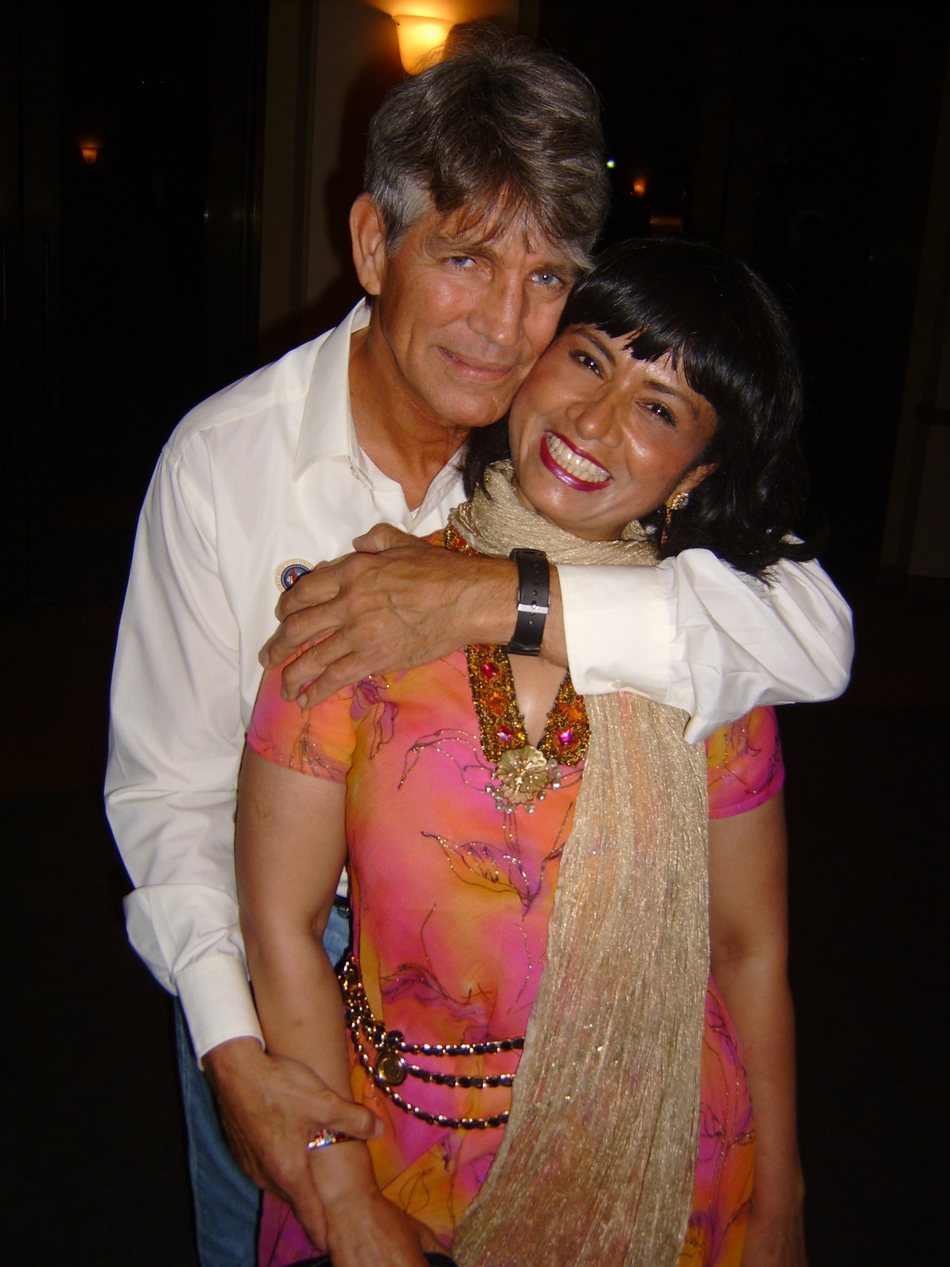 Yeena Fisher with Eric Roberts at the premier of First Dog