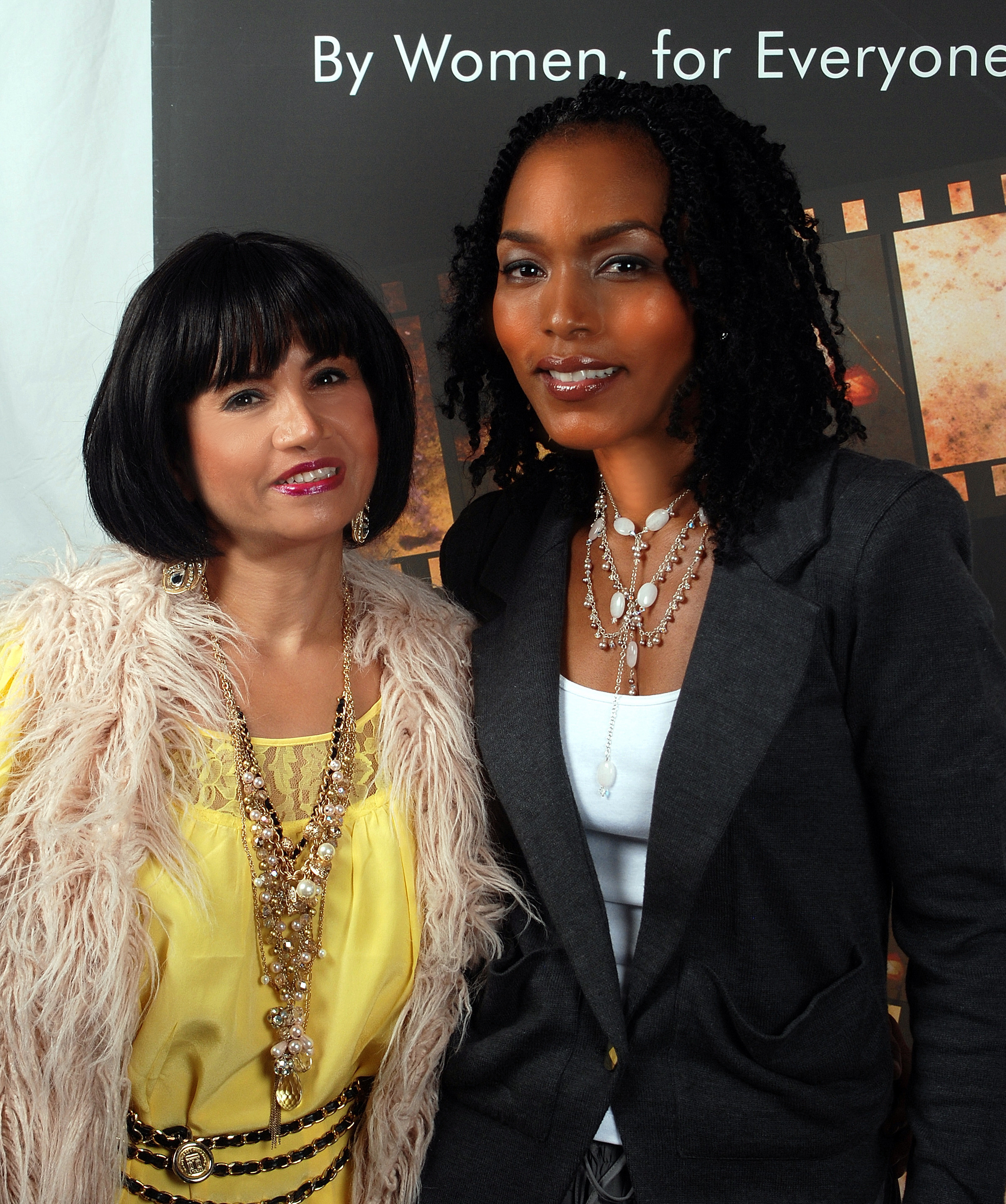 Yeena Fisher with Angela Bassett at LA FEMME Film Festival 2010