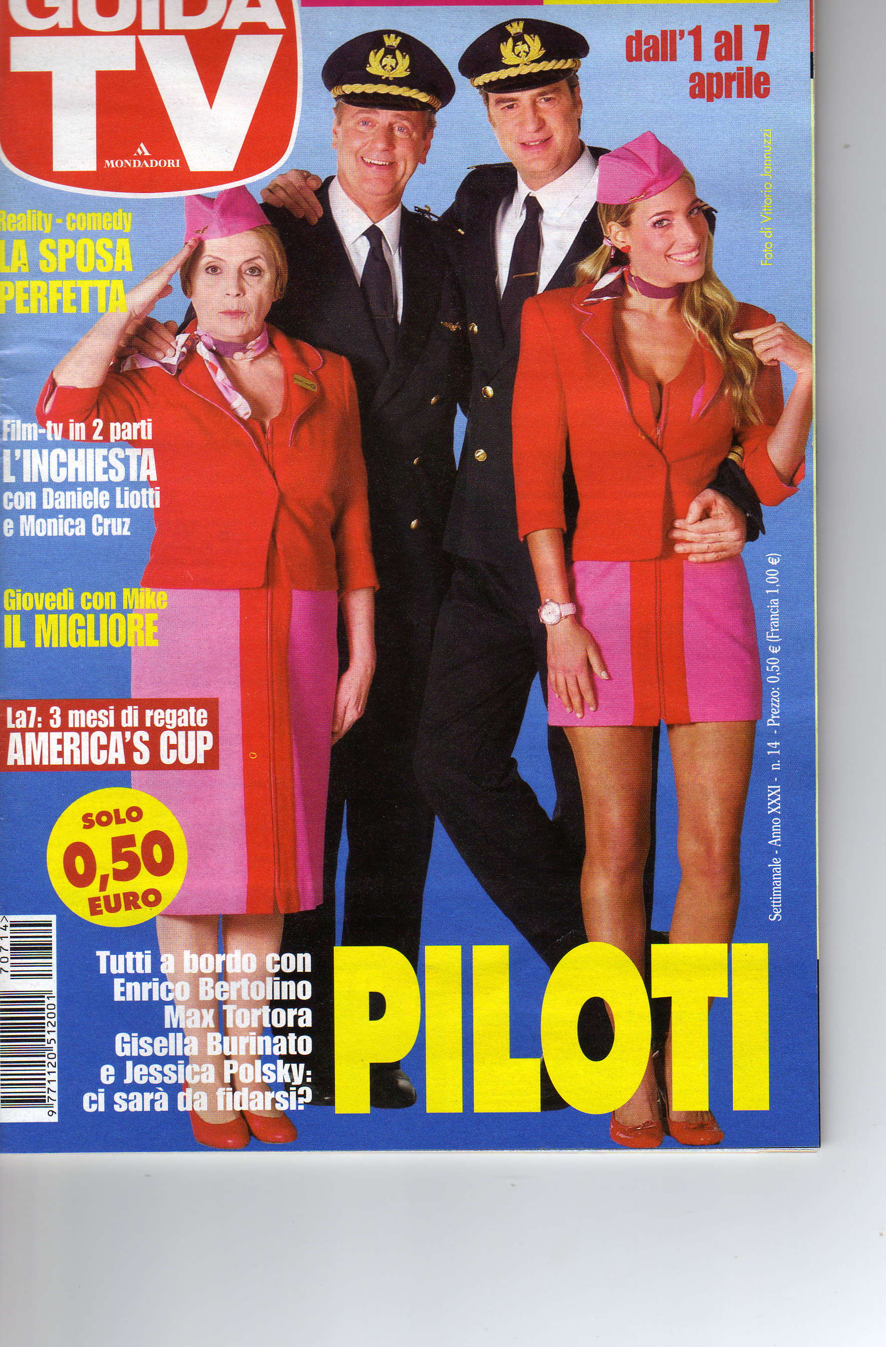 Jessica Polsky with the rest of the cast of the primetime network sitcom PILOTS on the cover of TV Guide