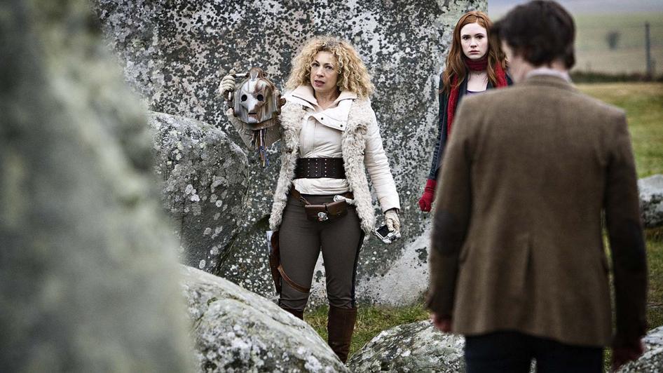 Still of Alex Kingston, Matt Smith and Karen Gillan in Doctor Who (2005)