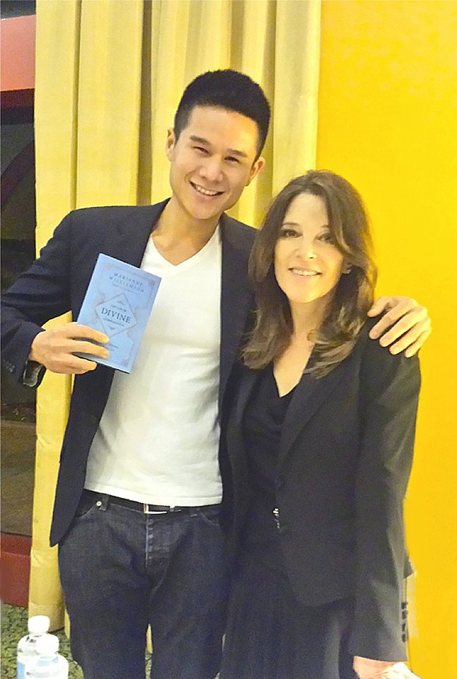 Charles Chen with NY Times Best Selling Author Marianne Williamson