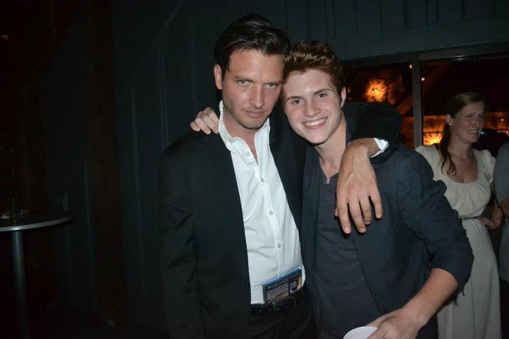Jake with co-star Aden Young 