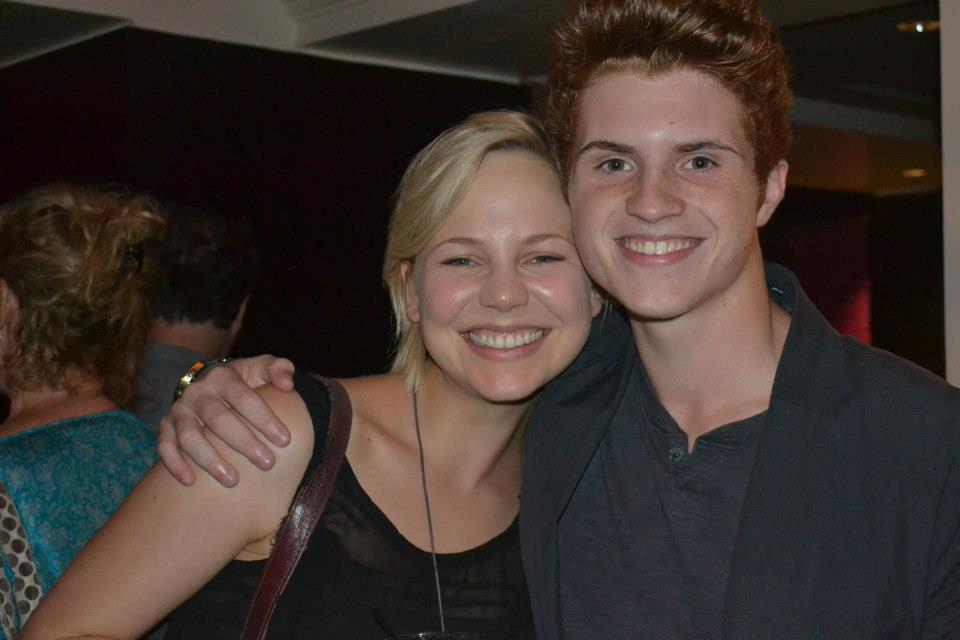 Jake with Rectify co-star Adelaid Clemmens (Silent Hill)