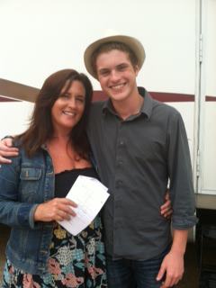 On the set of Rectify with Manager and Acting Coach Kimberly
