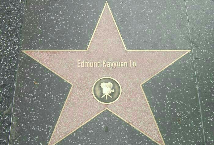 Edmund k Lo Hollywood Walk of Fame...