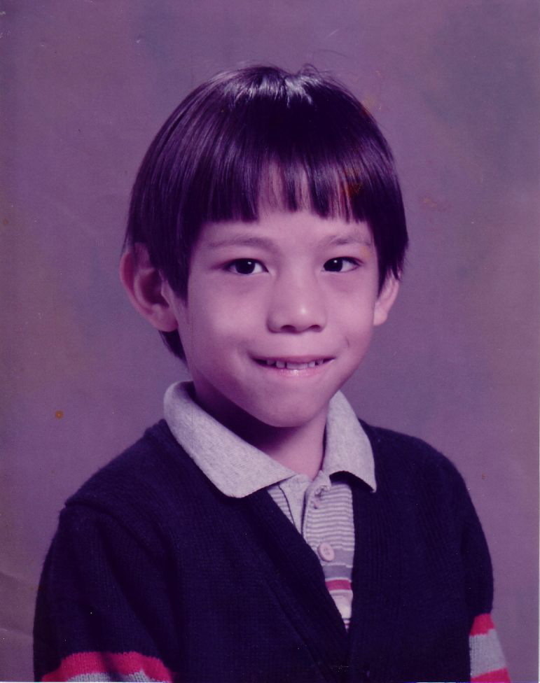 This picture of actor Edmund Kayyuen Lo was taken in 1982 at age 7 before he film in 