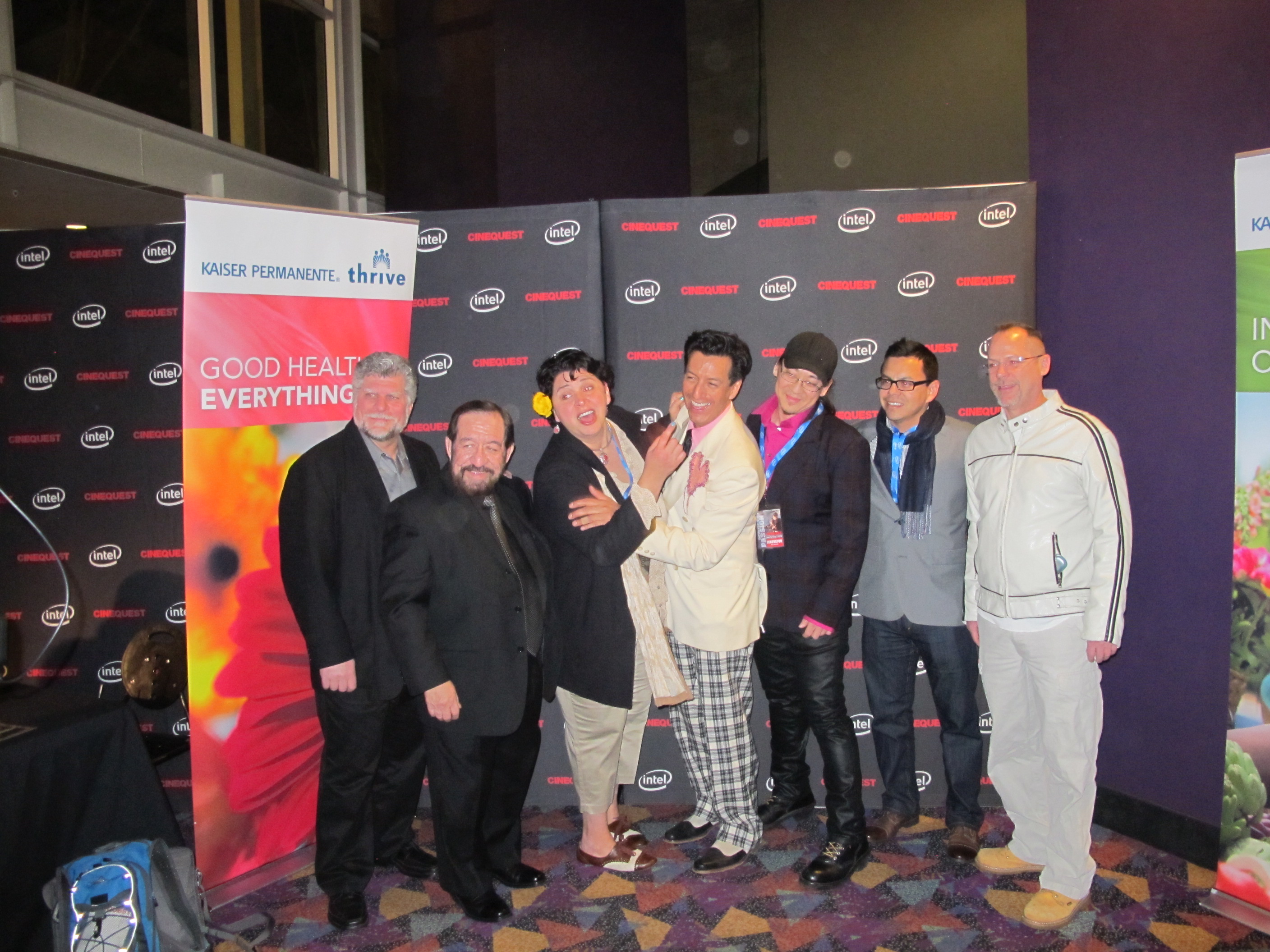 Damon Viola, Jesse Wilde and cast and crew of feature film, Delusions of Grandeur at Cinequest Film Festival, 2012.