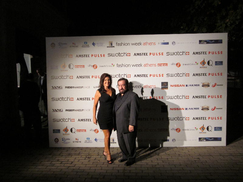 Actor Jesse Wilde & Actress/producer, Sandra Staggs at the Athens Fashion Show, Athens, Greece. October 17, 2010.