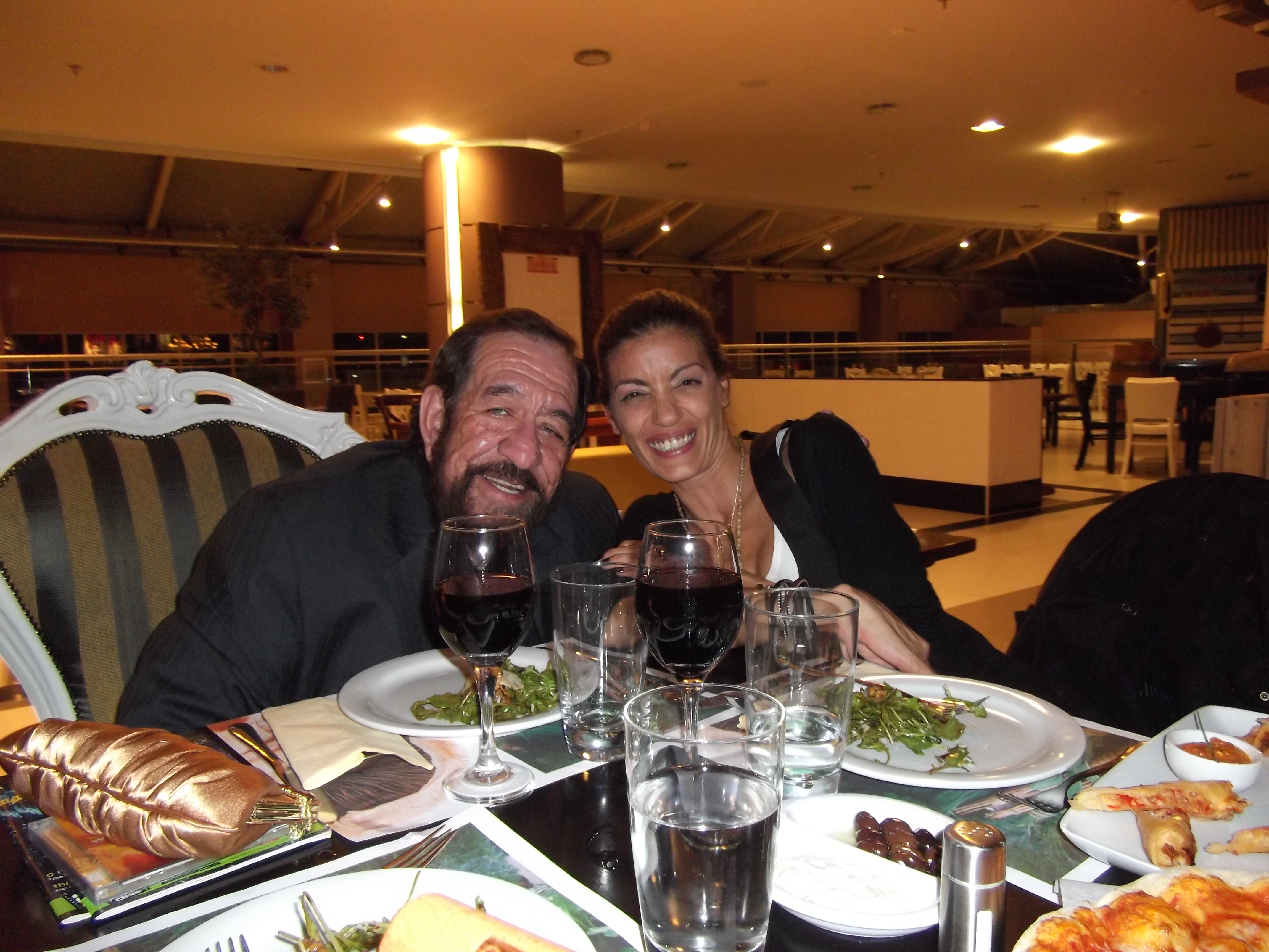 Jesse and Maria Lainas, Casting Director, Greece, at the after party/dinner for 